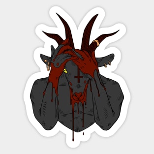 Goat-man from Manchester Sticker